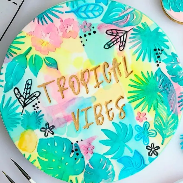 Marcadores de flores Tropical Vibes - Sweet Stamp