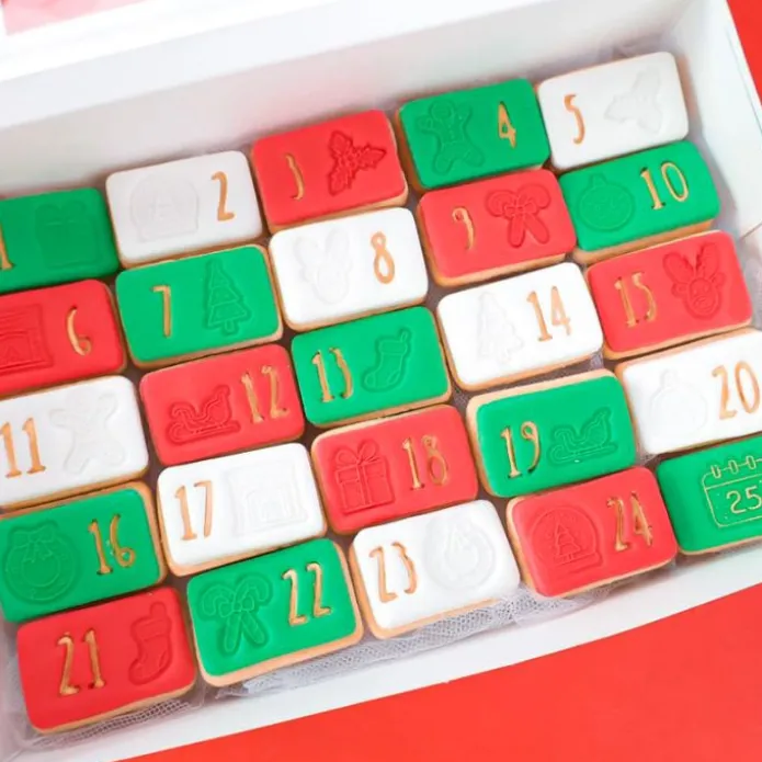 Marcadores y cortador galletas calendario adviento - Sweet Stamp