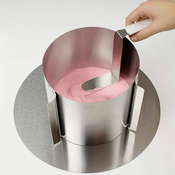 Marco de repostería redondo alto extensible de 16 a 30 cm - Dr. Oetker