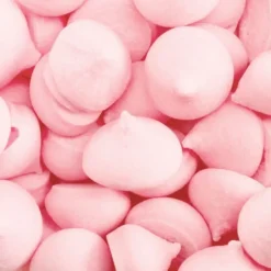 Merenguitos de azúcar rosas con sabor a frambuesa 90 gr - Sin gluten - Dekora