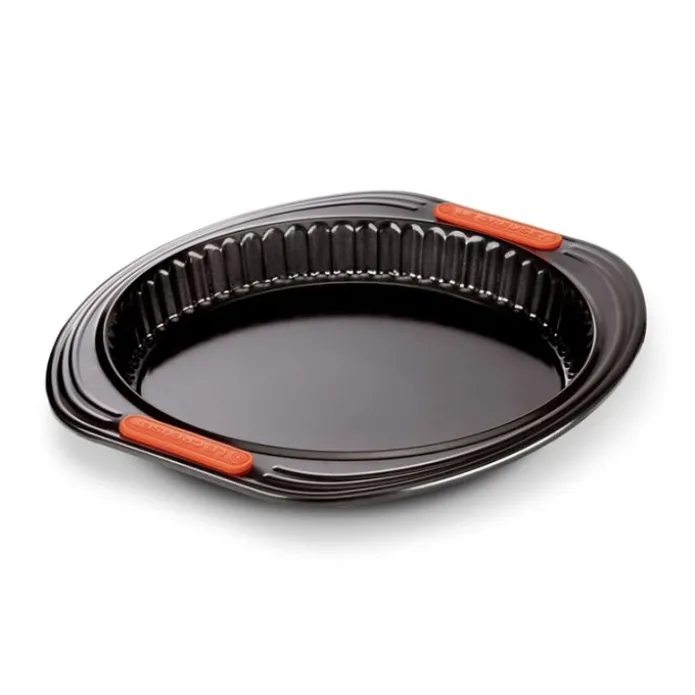 Molde antiadherente redondo base extraíble quiche 28 cm - Acero al carbono - Le Creuset