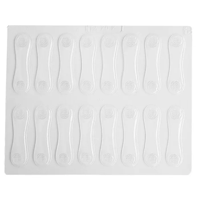 Molde bombones lenguas de gato 7,5 cm (16 cavidades)