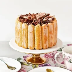 Molde Charlotte redondo desmontable con plato de cerámica 18 cm - Lékué