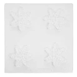 Molde copos de nieve 5,5 cm (4 cavidades)