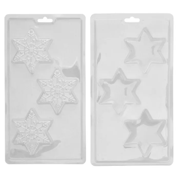 Molde 3 copos de nieve de chocolate para candy melts - Wilton