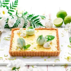 Molde cuadrado rizado para quiche con base extraíble 21 cm - Decora