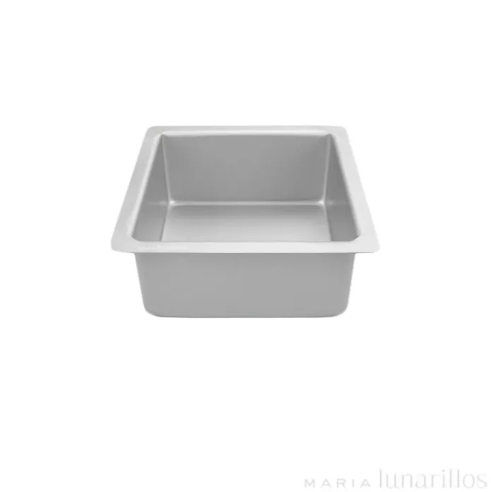 Molde de aluminio profesional cuadrado 15 x 7,5 cm - Decora