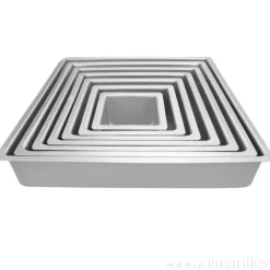 Molde de aluminio profesional cuadrado 30 x 7,5 cm - Decora