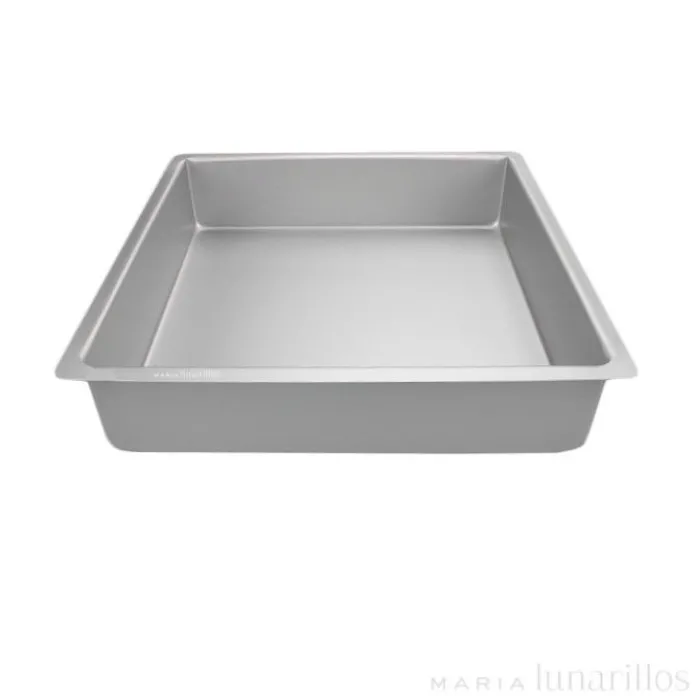 Molde de aluminio profesional cuadrado 30 x 7,5 cm - Decora