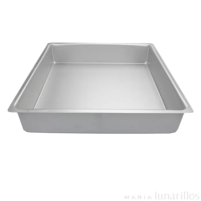 Molde de aluminio profesional cuadrado 35 x 7,5 cm - Decora