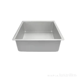 Molde de aluminio profesional cuadrado 25 x 10 cm - Decora