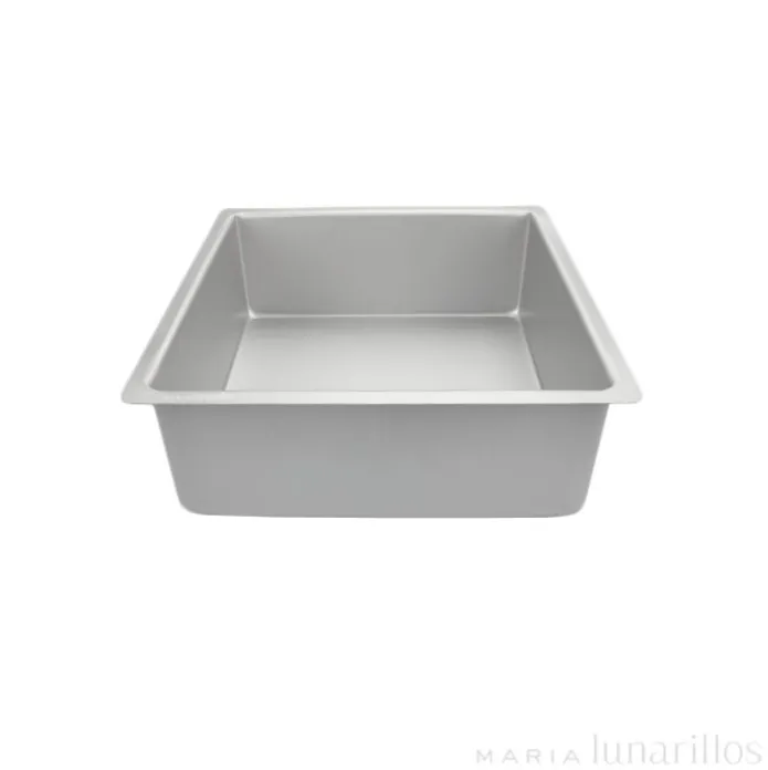 Molde de aluminio profesional cuadrado 25 x 10 cm - Decora