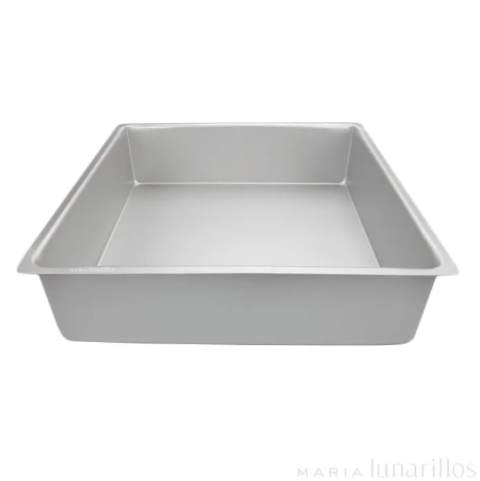Molde de aluminio profesional cuadrado 35 x 10 cm - Decora