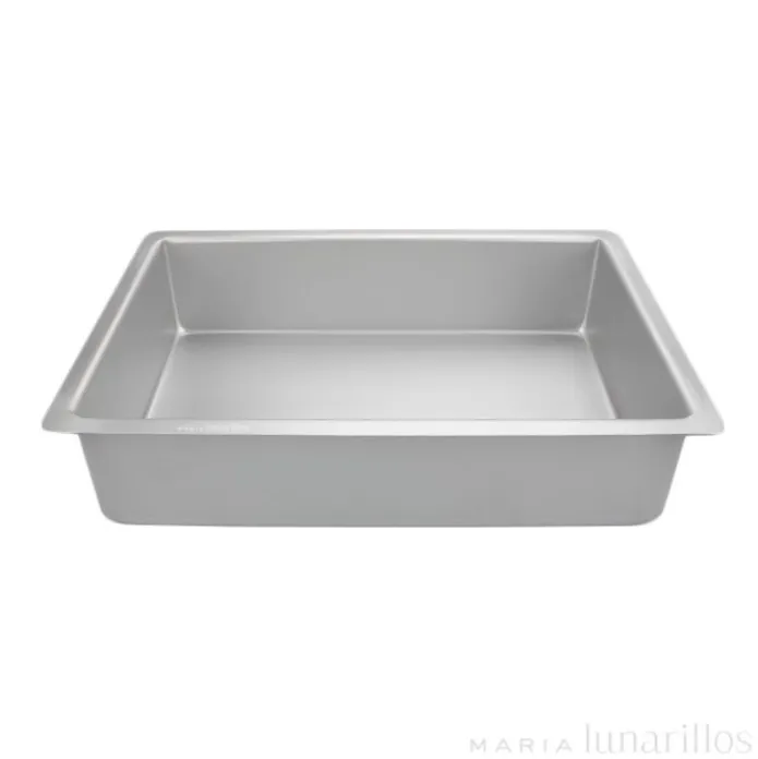 Molde de aluminio profesional rectangular 30 x 20 x 7,5 cm - Decora