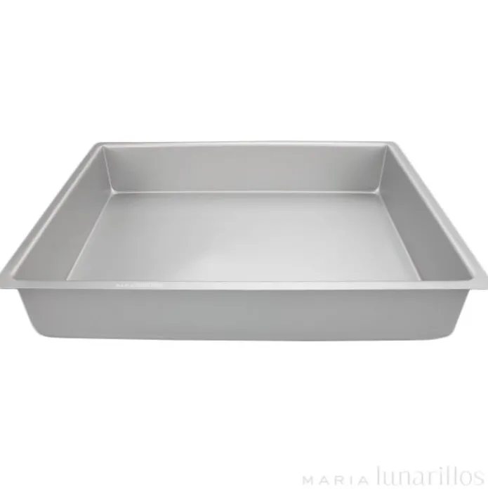 Molde de aluminio profesional rectangular 40 x 30 x 7,5 cm - Decora