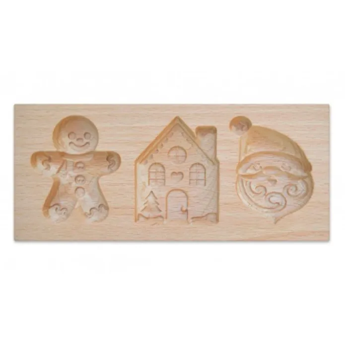 Molde de madera galletas rellenas Navidad - ScrapCooking