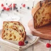 Molde de papel grueso rojo para panettone 17 x 11 cm (1 kg)