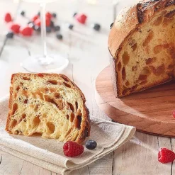 Molde de papel grueso rojo para panettone 17 x 11 cm (1 kg)
