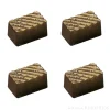 Molde de policarbonato para 30 bombones Rectangular rayas - Martellato