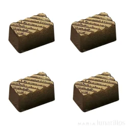 Molde de policarbonato para 30 bombones Rectangular rayas - Martellato