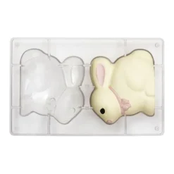 Molde de policarbonato para conejo de chocolate - Decora