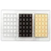 Molde de policarbonato para 3 tabletas de chocolate - Decora