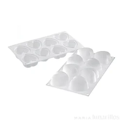 Molde de silicona Amorini 8 cavidades con cortador - Silikomart Professional