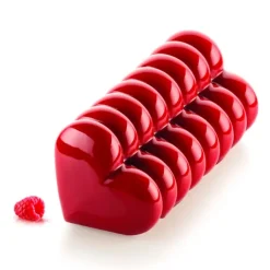 Molde de silicona Bûche Coeur corazones - Silikomart