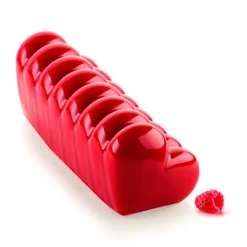 Molde de silicona Bûche Coeur corazones - Silikomart