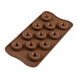 Molde de silicona bombones Choco Crown - Silikomart