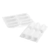 Molde de silicona Éclair 6 cavidades con cortador - Silikomart Professional