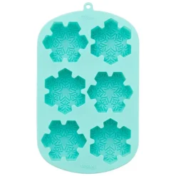 Molde de silicona 6 copos de nieve de Navidad - Wilton