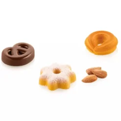 Molde de silicona Danish Cookies XS 15 galletas 4 cm - Silikomart