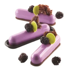 Molde de silicona Fingers con 8 cavidades, bandejas y cortador - Silikomart Professional