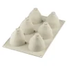 Molde de silicona fresas Fragole e Panna 6 cavidades - Silikomart