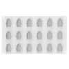 Molde de silicona Madeleine Xs13 con 18 cavidades - Silikomart Professional