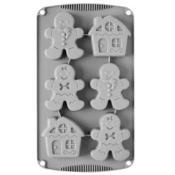 Molde de silicona muñecos de jengibre Navidad - Decora