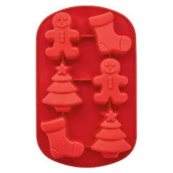 Molde de silicona muñecos jengibre, árboles y botas Navidad - Wilton