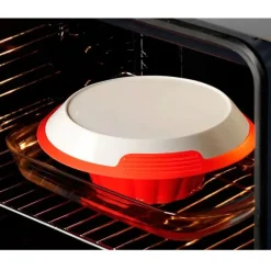 Molde de silicona para flan con plato desmontable de cerámica 18 cm - Lékué