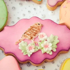Molde de silicona para fondant Flores y pájaros - Katy Sue Designs