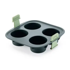 Molde de silicona para freidora de aire 4 muffins - Lékué