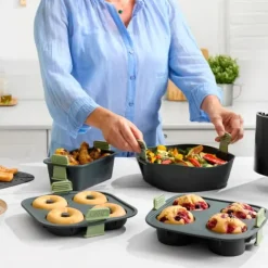 Molde de silicona para freidora de aire 4 donuts - Lékué