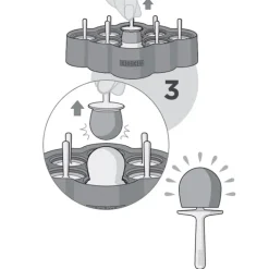 Molde de silicona para 9 helados - Mini Pops - Zoku