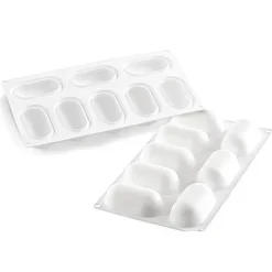 Molde de silicona Pillow 8 cavidades con cortador - Silikomart Professional