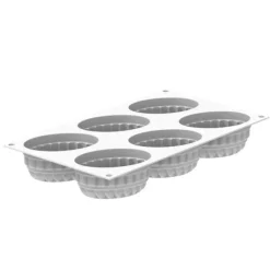 Molde de silicona Pleincoeur Oval 6 cavidades - Silikomart Professional