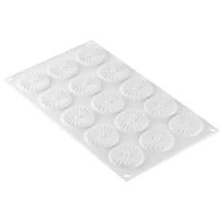 Molde de silicona Plissé 7 con 15 cavidades - Silikomart Professional