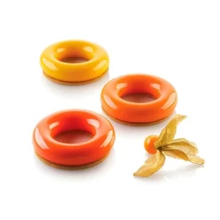 Molde de silicona Promise 65 con 6 cavidades y cortador - Silikomart Professional