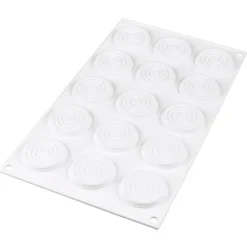 Molde de silicona Tourbillon 9 con 15 cavidades - Silikomart Professional