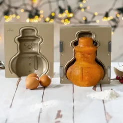 Molde 3D muñeco de nieve Navidad 20 cm - Decora