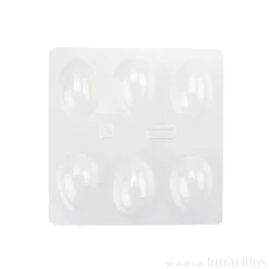 Molde huevos de Pascua Lisos 3D (6 cavidades)